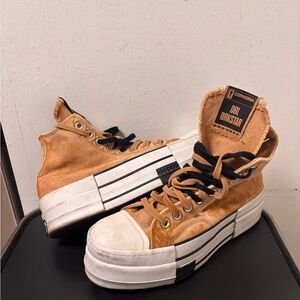 Converse DBL DRKSTAR Chuck Taylor All Star 70 Hi Rick Owens Concrete Size 8 Mens